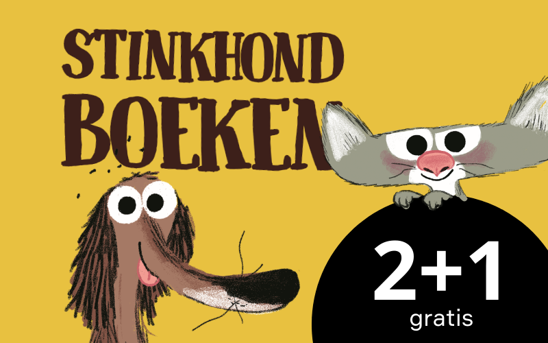 stinkhond boeken actie 2+1